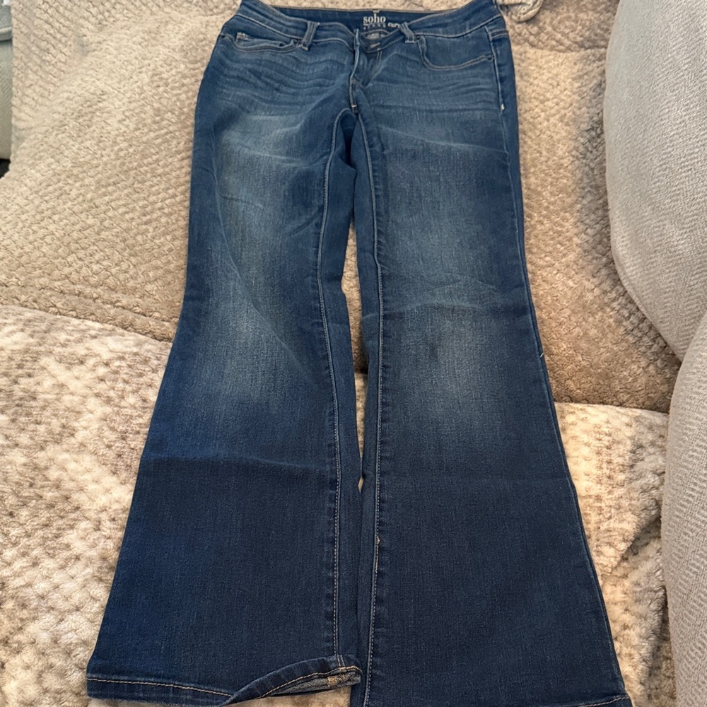 Blue Women's Curvy Bootcut Jeans